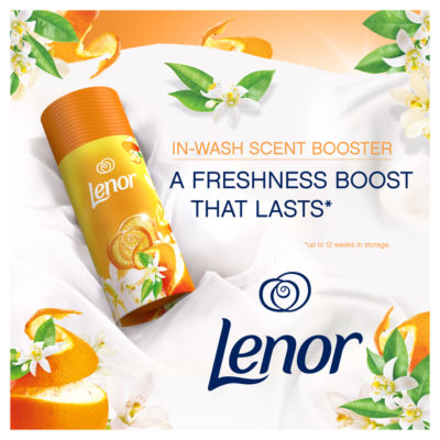 Lenor in-wash scent booster Citrus & White Verbena 320g, imported from the UK