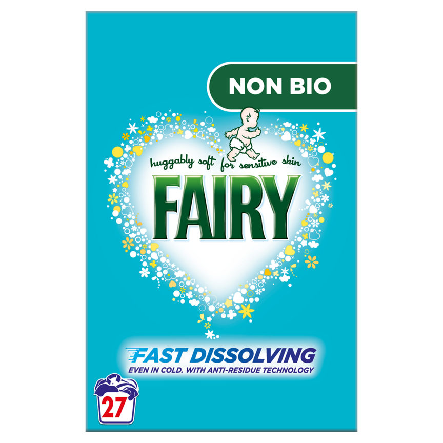 Fairy Non Bio Washing Powder 1.62kg, 27 Washes GOODS ASDA   