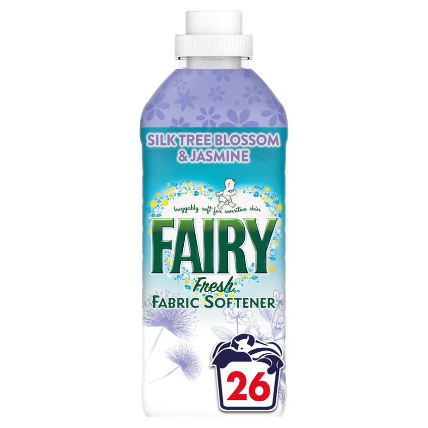 Fairy Fabric Conditioner Silk Tree Blossom & Jasmine 26 Washes, 858L GOODS ASDA   