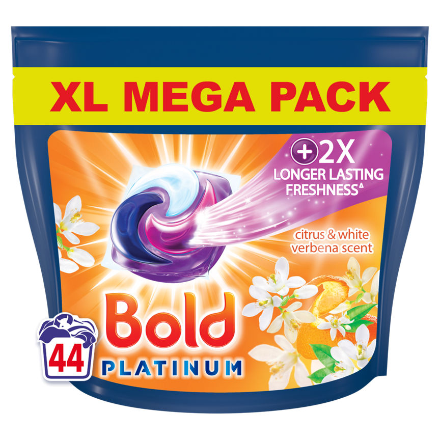 Bold Platinum PODS® Washing Liquid Capsules 44 Washes, Citrus & Verbena GOODS ASDA   