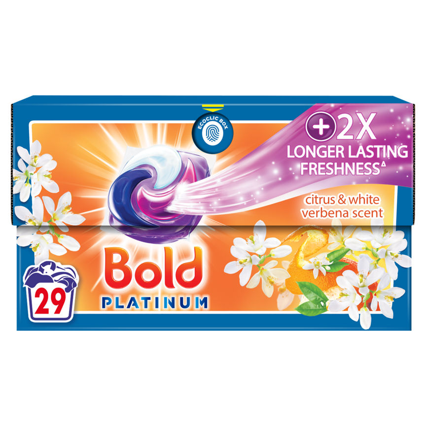 Bold Platinum PODS® Washing Liquid Capsules 29 Washes, Citrus & Verbena GOODS ASDA   