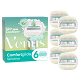 Gillette Venus ComfortGlide 5 Sensitive, 6 Razor Blade Refills GOODS ASDA   