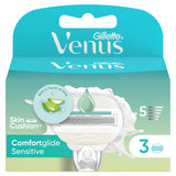 Gillette Venus ComfortGlide 5 Sensitive, 3 Razor Blade Refills GOODS ASDA   