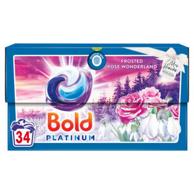 Bold Platinum PODS laundry capsules 34 washes - British product