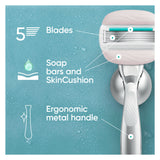Gillette Pro ComfortGlide Sensitive Women's Razor with aloe, UK version