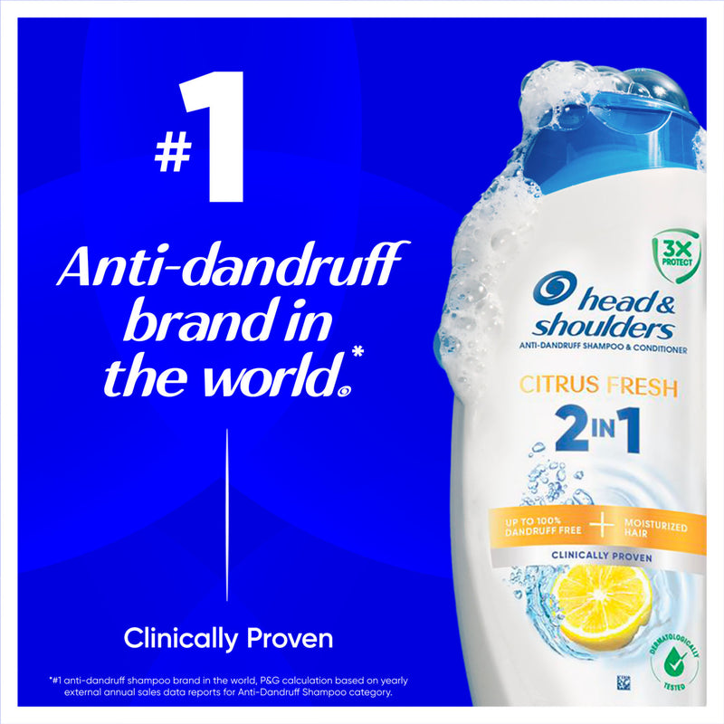 Head & Shoulders Citrus Fresh anti-dandruff shampoo and conditioner 330ml, UK version