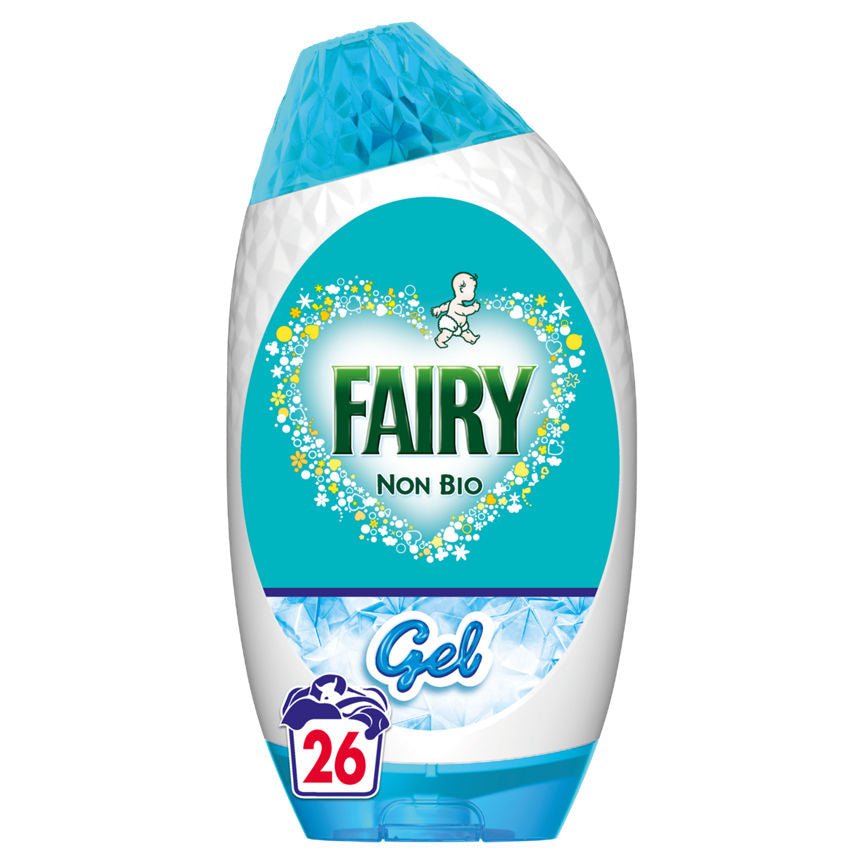 Fairy Non Bio Detergent Gel,26 Washes 858 ml, Sensitive skin GOODS ASDA   