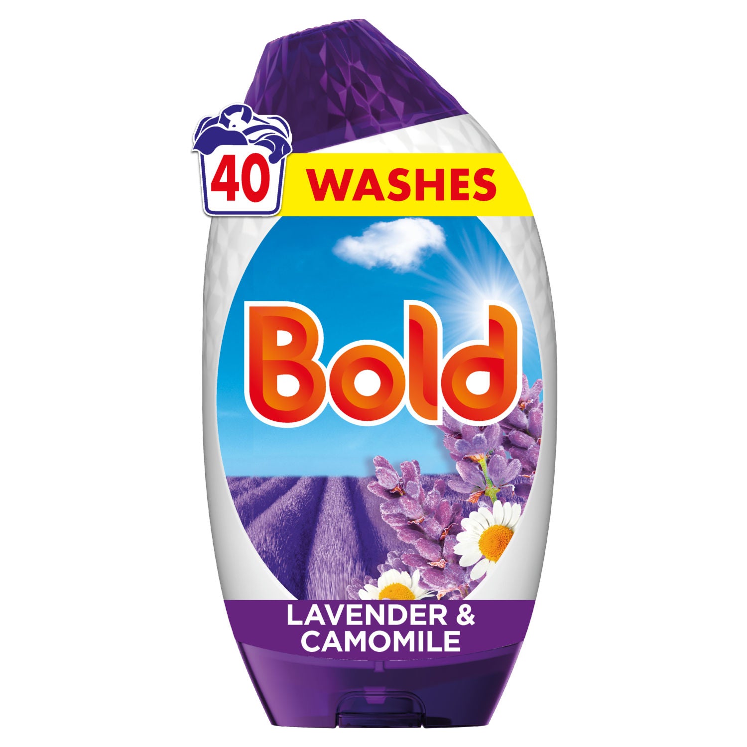 Bold laundry detergent gel lavender and camomile 1.32L, UK version