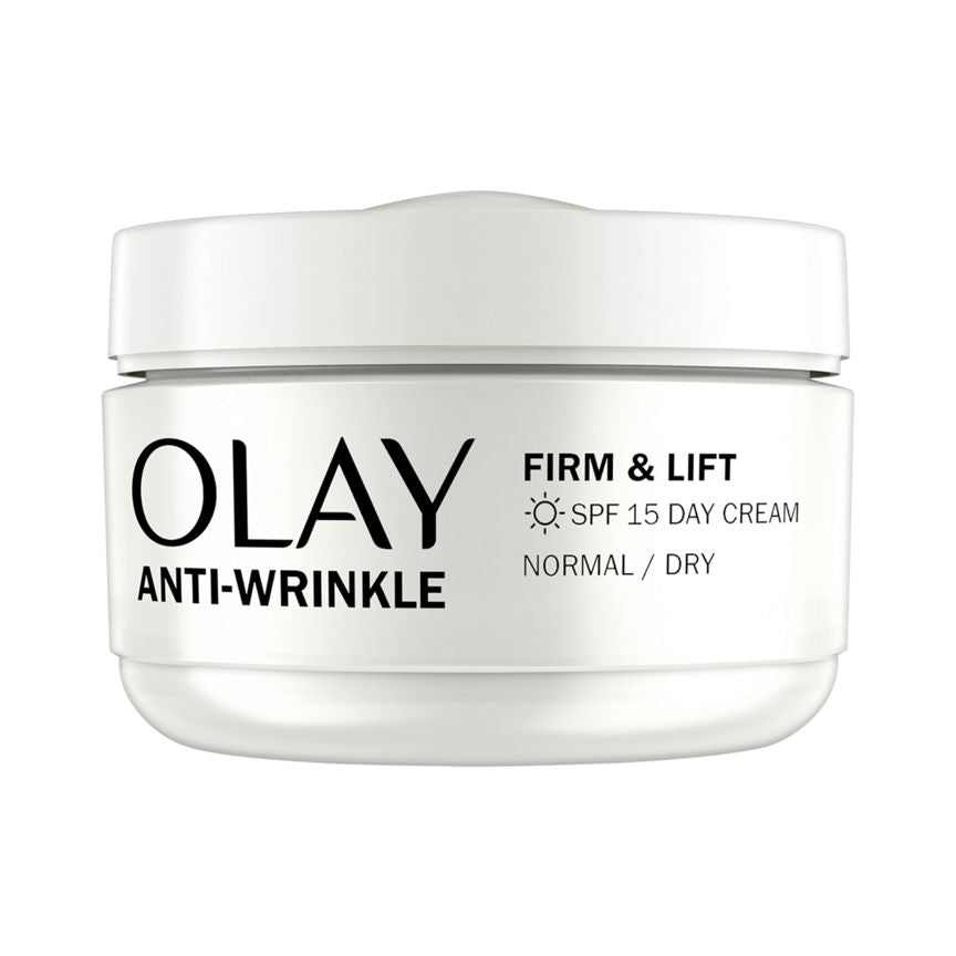 Olay Anti-Wrinkle Firm & Lift Day Cream With SPF15, For Fine Lines & Wrinkles,50ml GOODS ASDA   