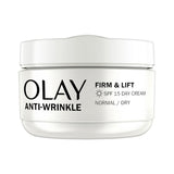 Olay Anti-Wrinkle Firm & Lift Day Cream With SPF15, For Fine Lines & Wrinkles,50ml GOODS ASDA   