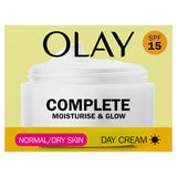 Olay Complete Moisturise & Glow Day Cream With SPF15, For Healthy Glowing Skin,50ml GOODS ASDA   