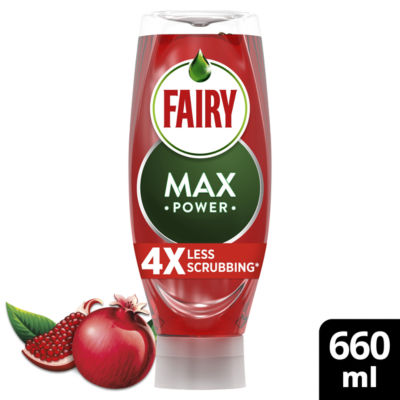 Fairy Max Power Pomegranate washing up liquid 660ml, UK version