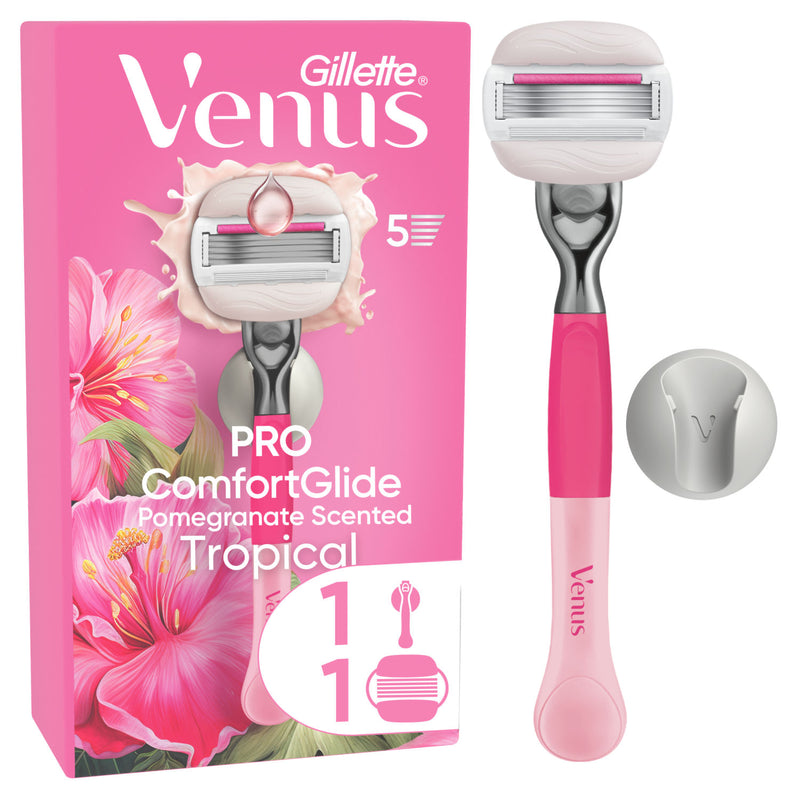 Gillette Venus women's razor Pro ComfortGlide Pomegranate - British product