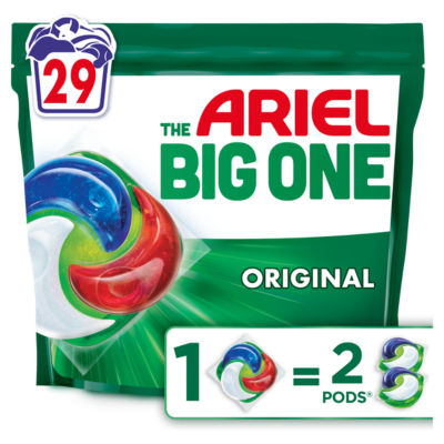 Ariel Big One PODS laundry detergent 29 count, imported from the UK