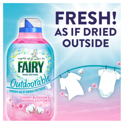 Fairy fabric conditioner Outdoorable Cherry Blossom & Nordic Cotton 742ml (British brand)