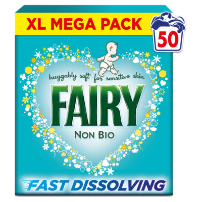 ASDA Fairy Non Bio Washing Powder 50 Washes- Buy online at McGrocer