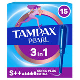 Tampax Pearl Super Plus Extra tampons 15 count, UK version