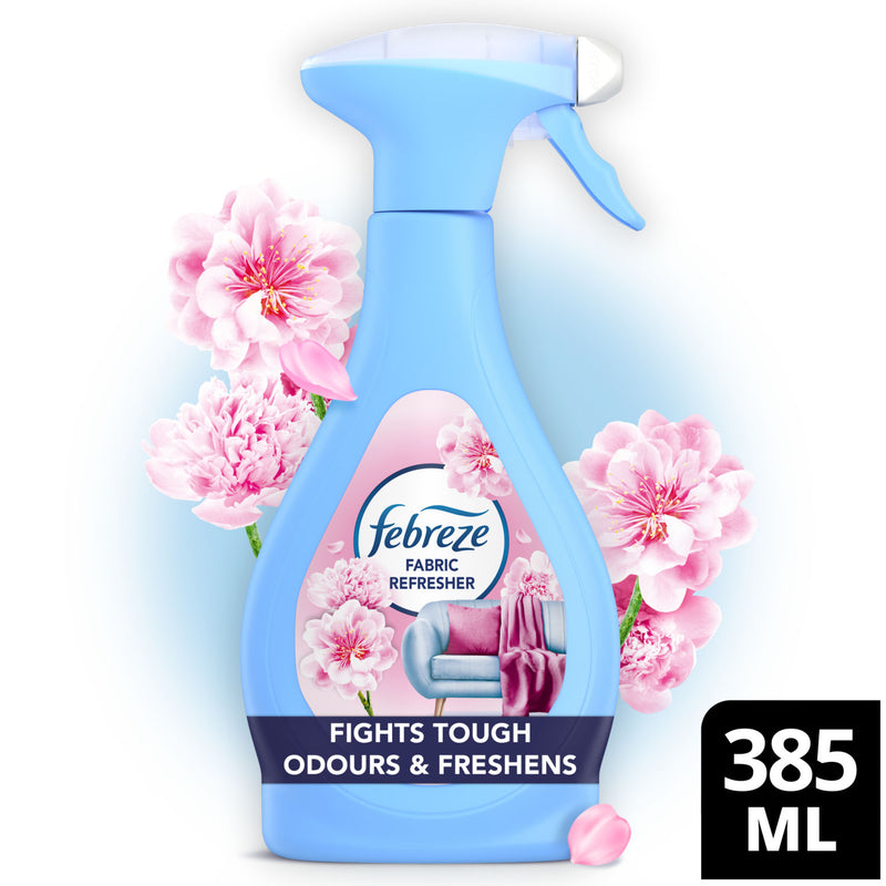 Febreze fabric freshener spray Blossom & Breeze 385ml (British brand)