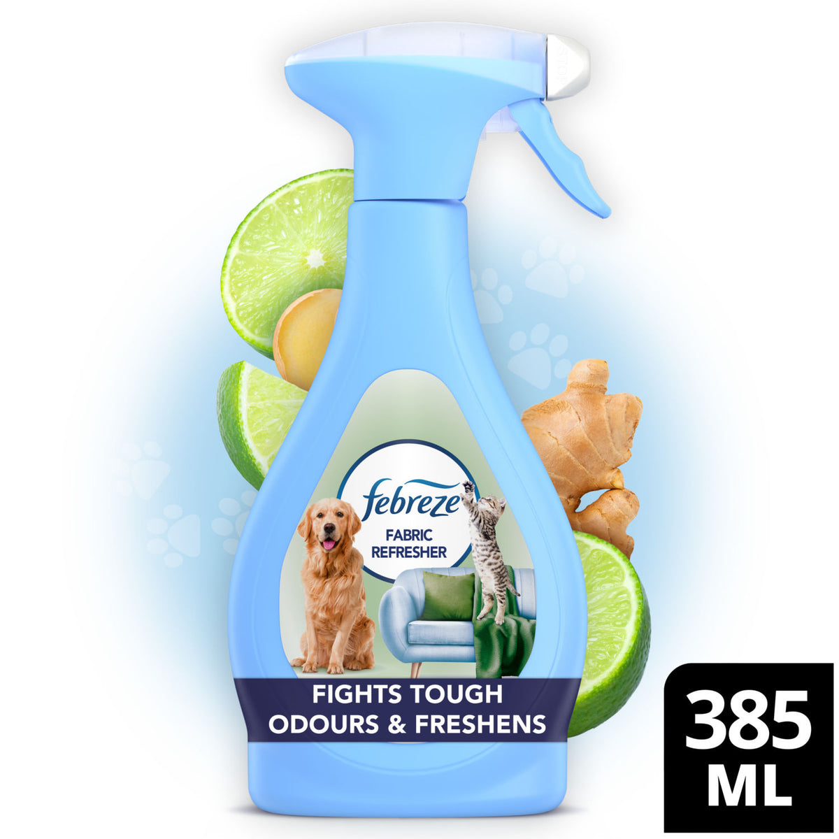 Febreze fabric freshener Pet Fresh Scent 385ml, imported from the UK