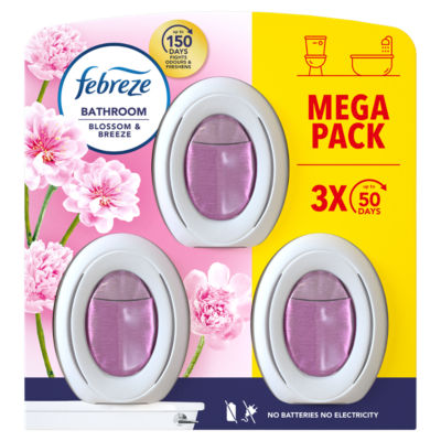 Febreze Blossom & Breeze air freshener 3 pack, imported from the UK
