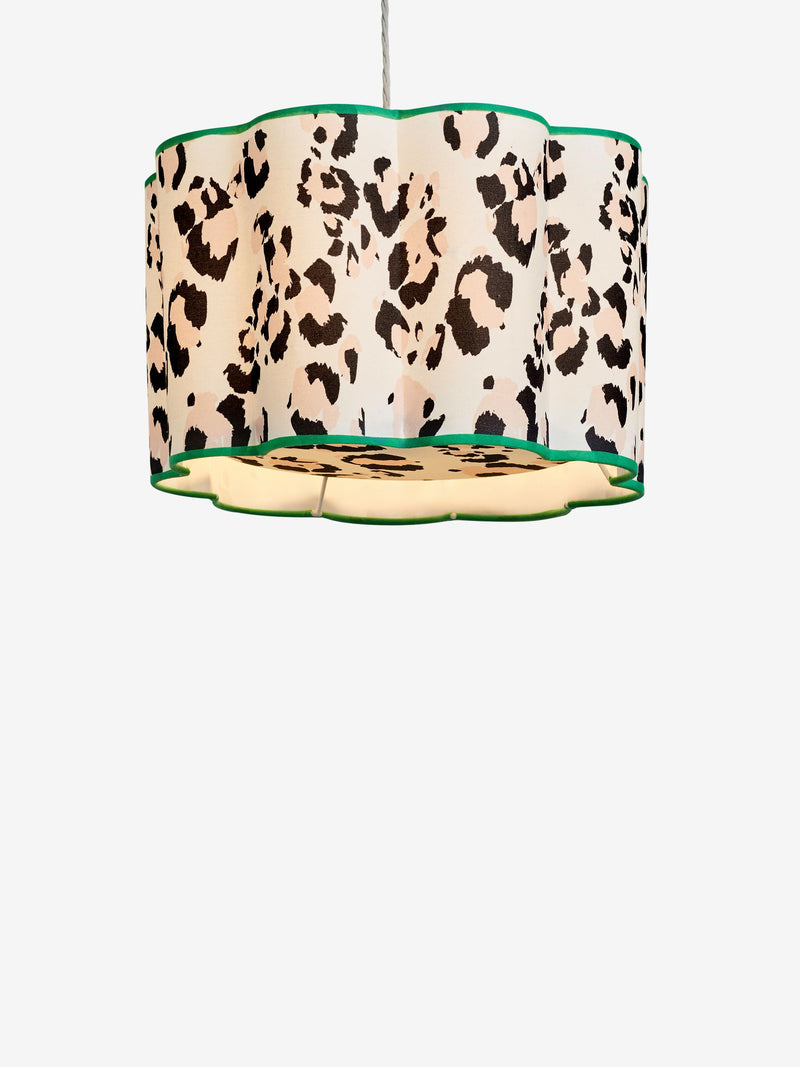 Eleanor Bowmer cream leopard print lampshade 40cm, UK version
