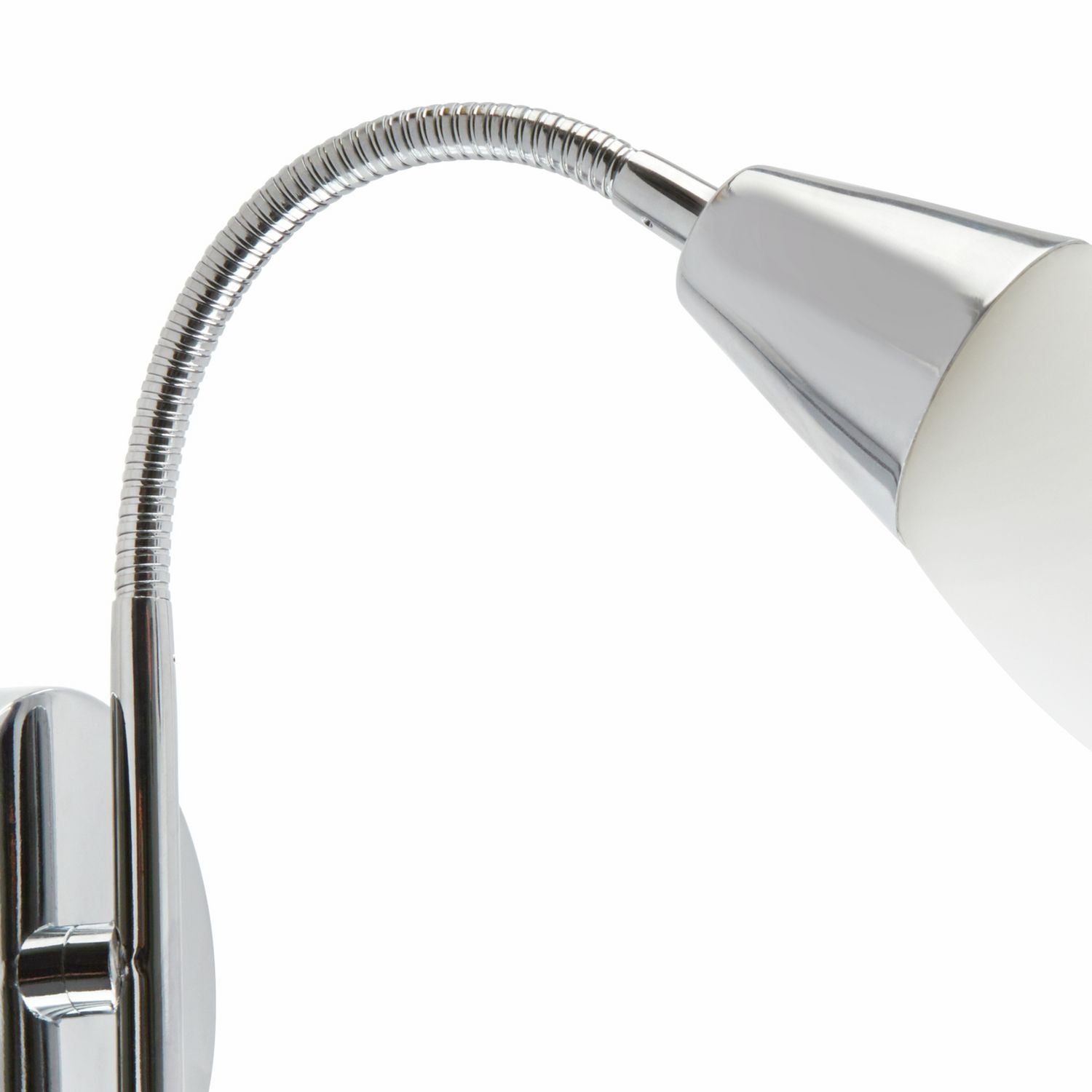 Argos Home Curico glass wall light chrome and white - imported from the UK