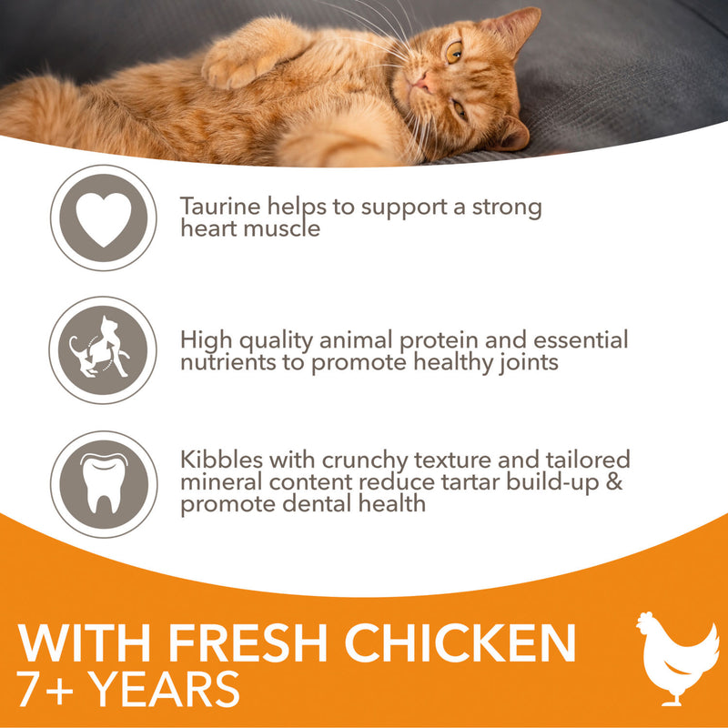Iams senior dry cat food chicken 800g, UK version