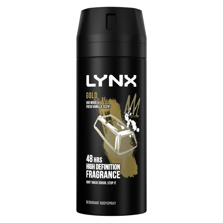 Lynx Gold Body Spray Deodorant GOODS ASDA   