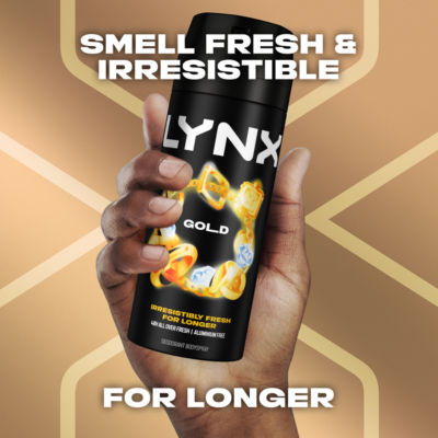 Lynx Gold deodorant body spray 150ml, UK version
