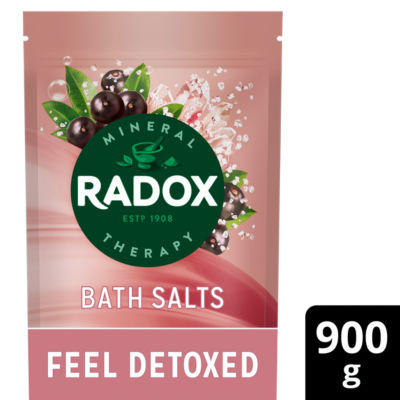Radox Açaí Berry Bath Salts 900g, imported from the UK