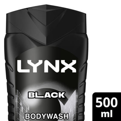 ASDA Lynx Black 3-in-1 Body Wash 500 ml- Buy online at McGrocer