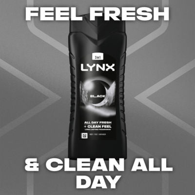 Lynx Black 3-in-1 Body Wash 500 ml