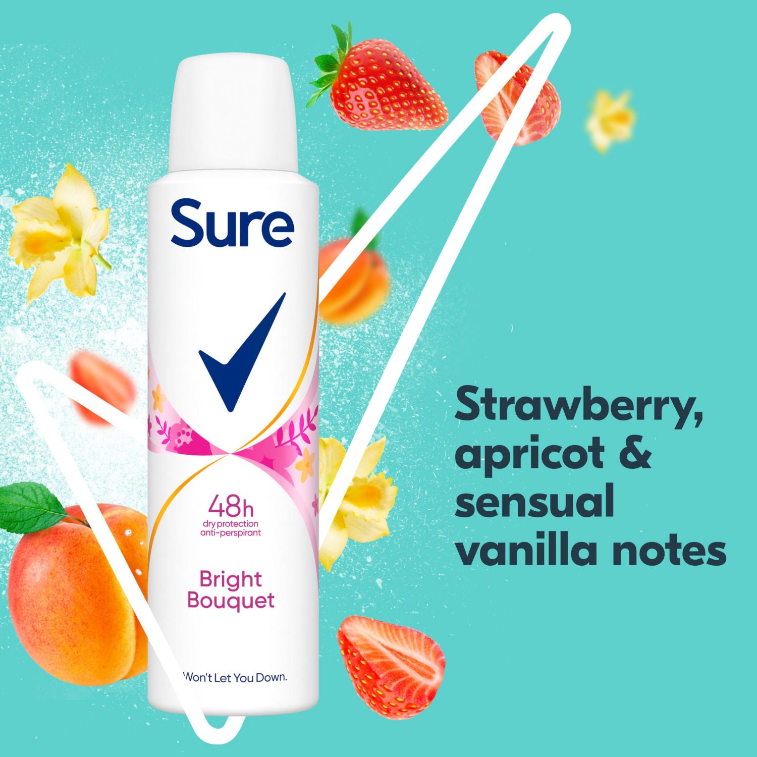 Sure Women Bright Bouquet Anti-Perspirant Spray 150ml (British brand)