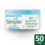 Simple Skin Quench Sleeping Cream Moisturiser GOODS ASDA   