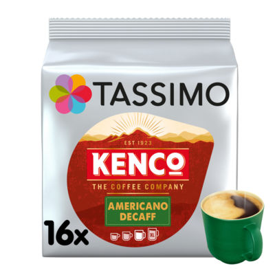 Kenco Americano Decaff Coffee Pods 16 Capsules, UK version