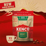 Kenco decaffeinated instant coffee paper refill 150g (British brand)