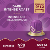 Costa Coffee Dark Intense Roast pods x10, UK version