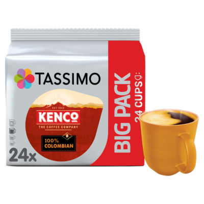 Kenco Colombian coffee pods Tassimo x24 - British product