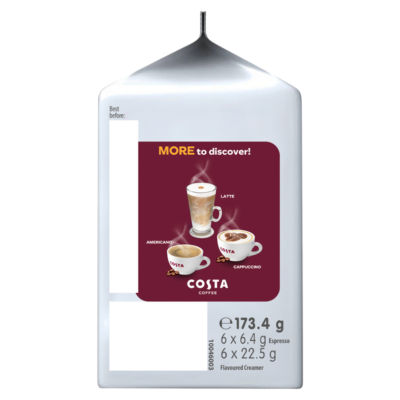 Tassimo Costa Caramel Latte coffee pods pack of 6, UK version