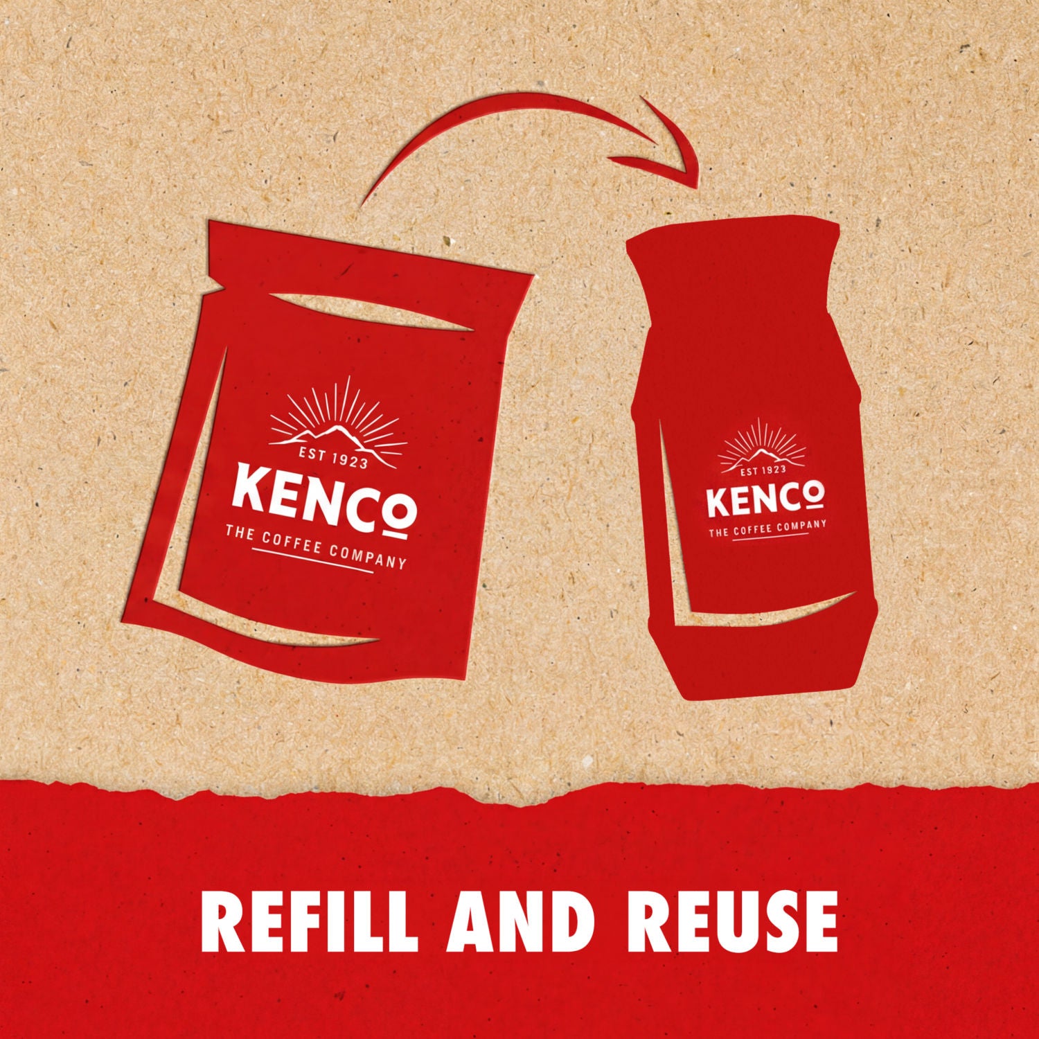 Kenco Smooth Instant Coffee Paper Refill 150g, UK version