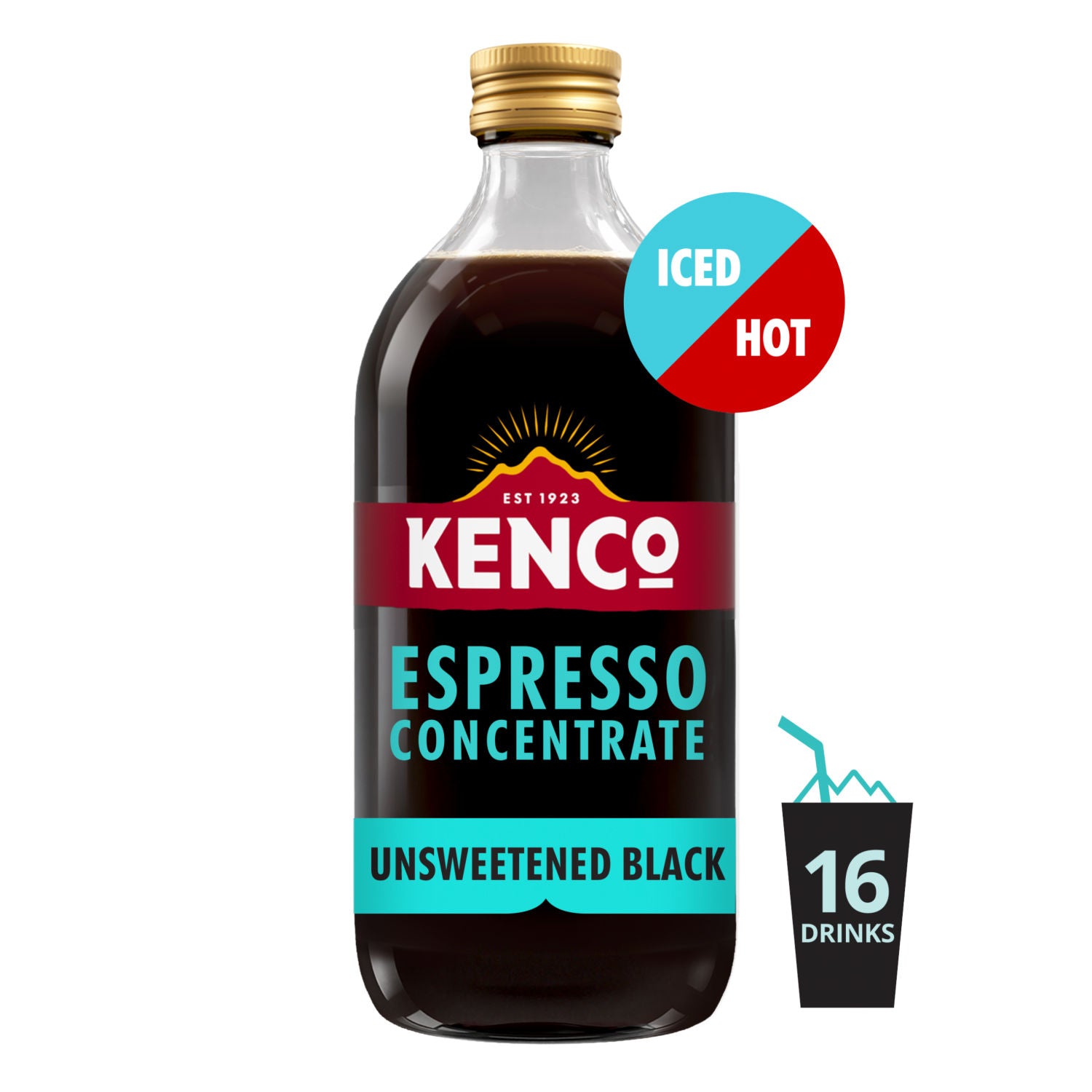 Kenco espresso concentrate unsweetened black 485ml, UK version