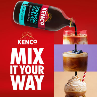 Kenco espresso concentrate unsweetened black 485ml, UK version