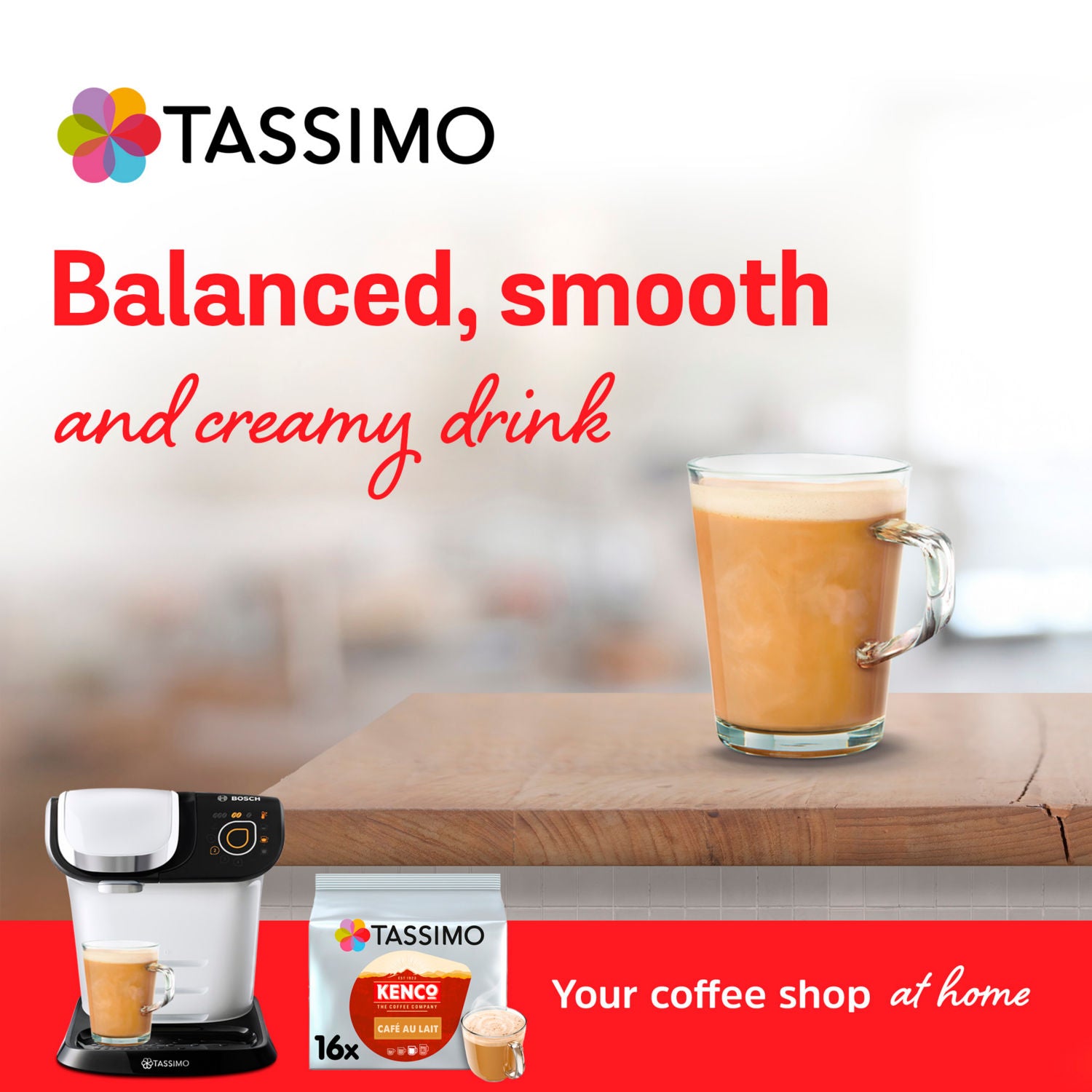 Kenco Café Au Lait Coffee Capsules 16 count (British brand)