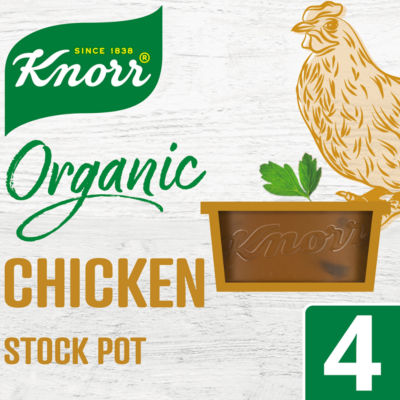 Knorr Pot de Bouillon de Poulet Bio 4 x 26g