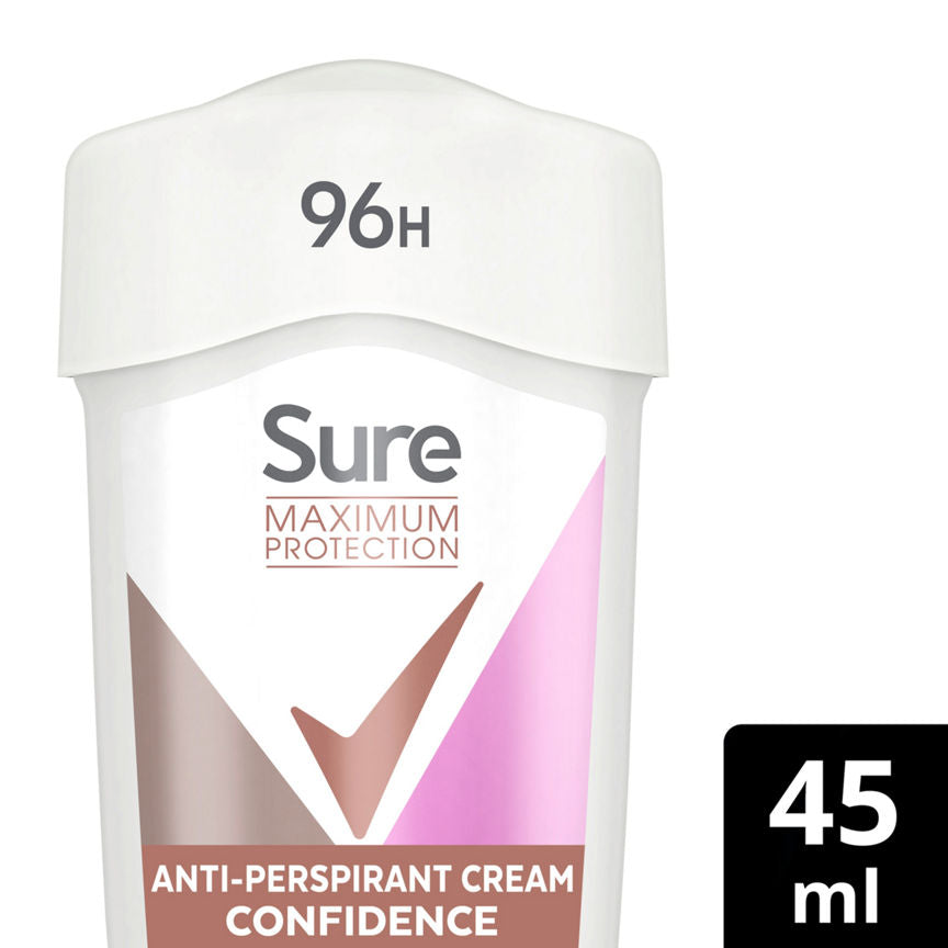 Sure Women Maximum Protection Confidence Cream Anti-Perspirant Deodorant GOODS ASDA   