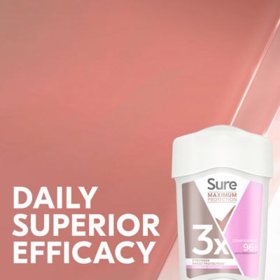 Sure Maximum Protection Confidence Anti-Perspirant Cream 45ml (British brand)