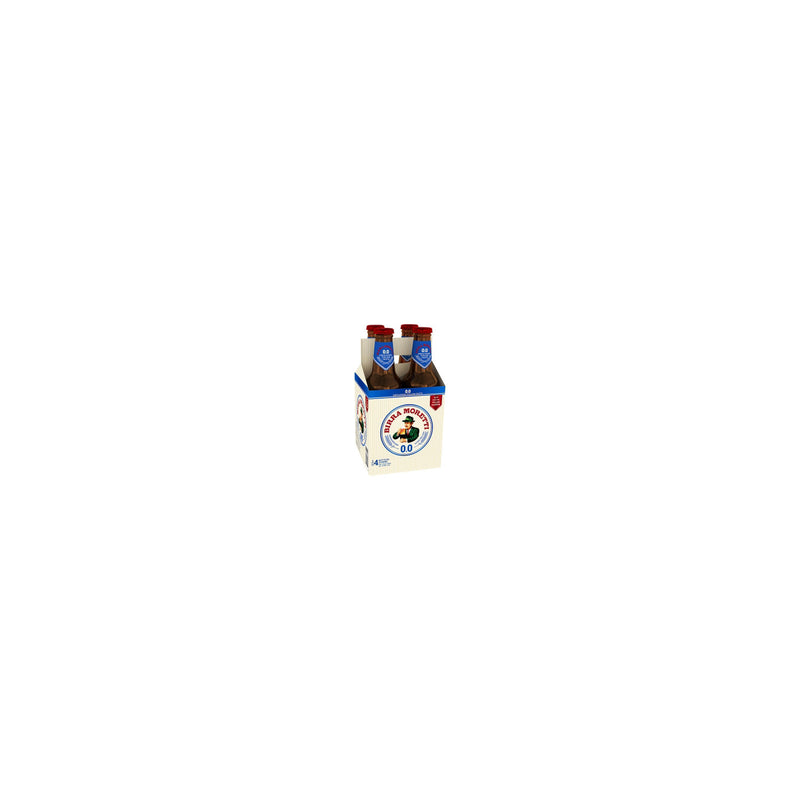 Birra Moretti Zero alcohol-free beer 4 x 330ml - British product