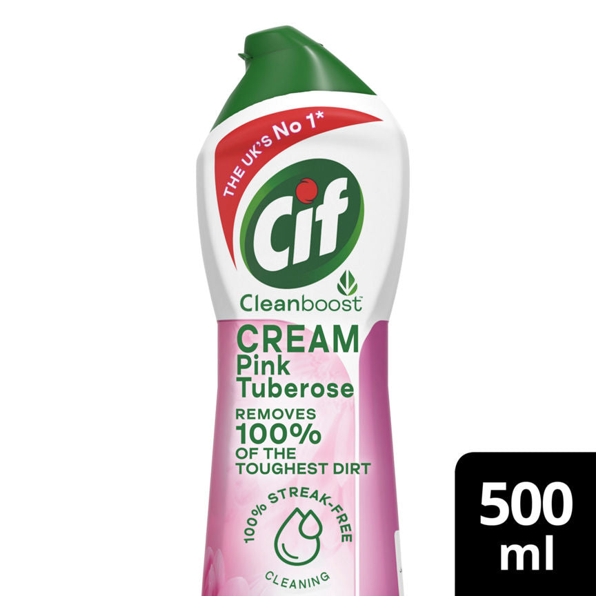 Cif Cream Cleaner Pink Tuberose 500 ml GOODS ASDA   