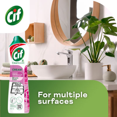 Cif Pink Tuberose cream cleaner 500 ml - British product