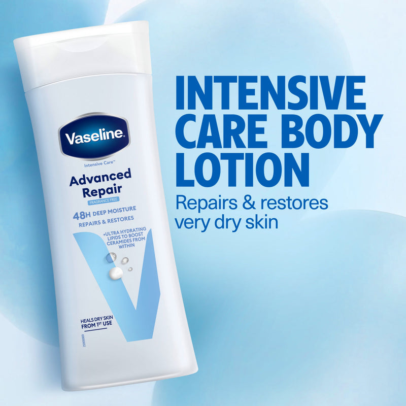 Vaseline unscented body lotion 400 ml (British brand)